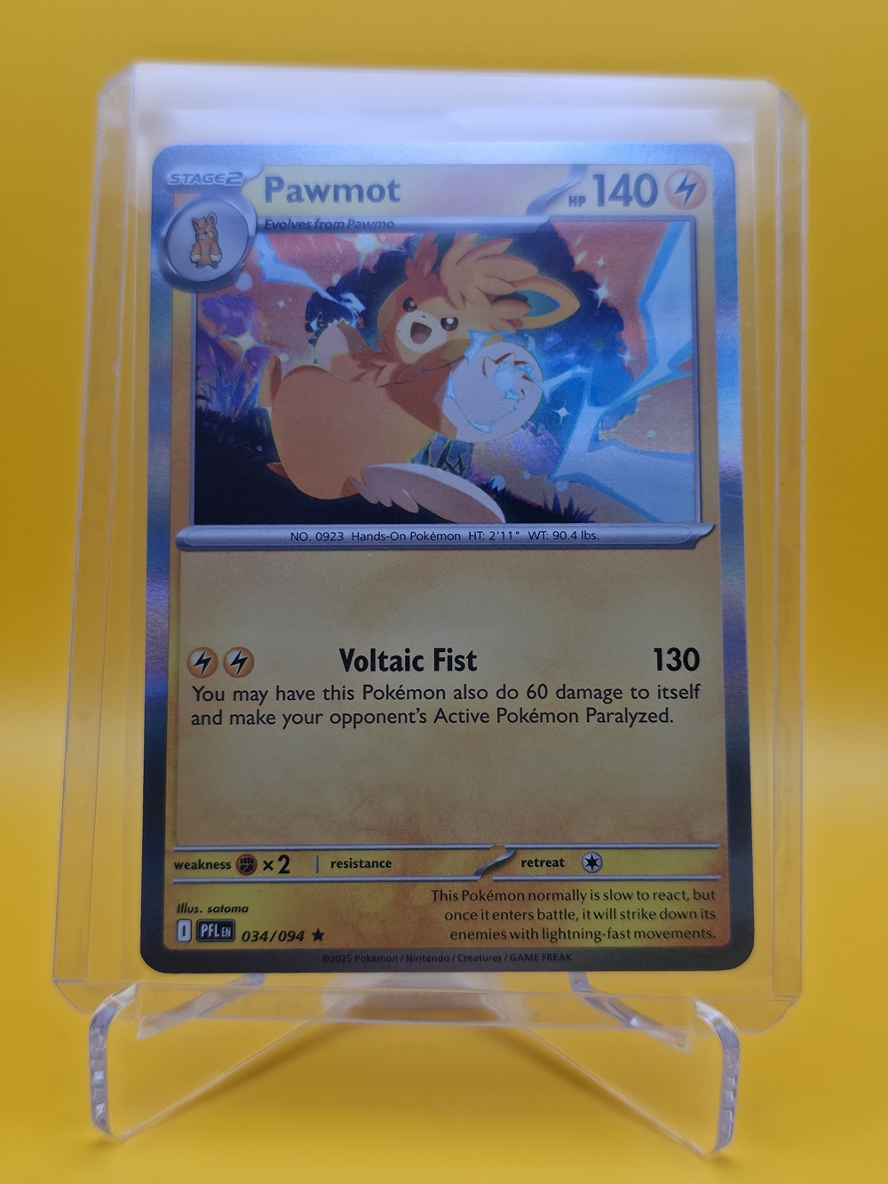 Pokémon TCG - Pawmot - Phantasmal Flames - Rare - 034/094